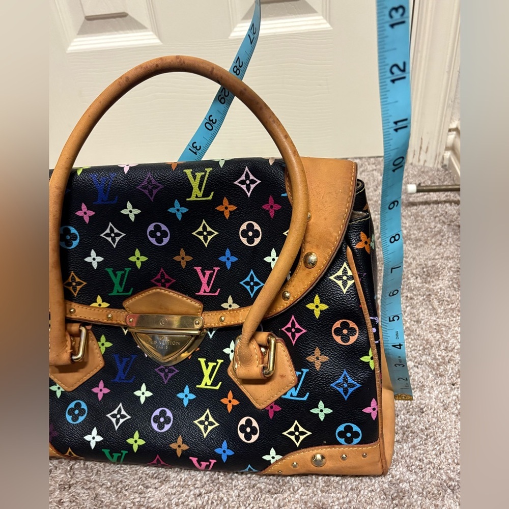 Louis Vuitton LV Murakami black multicolor Beverly handbag cute shoulder bag EUC - Picture 14 of 17